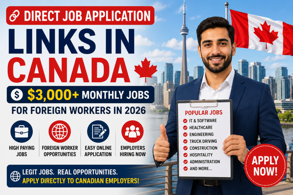 Direct Job Application Links in Canada