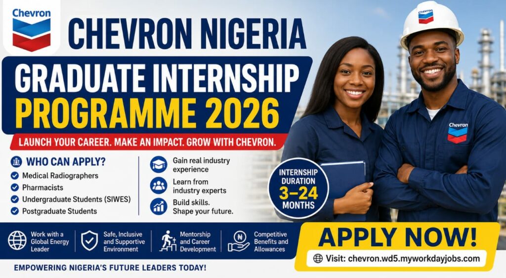 Chevron Undergraduate and Postgraduate Internships for Nigerians